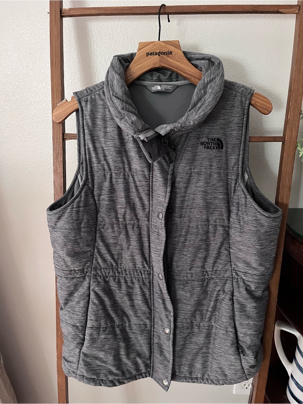 The North Face Women's Heather Charcoal Quilted Vest